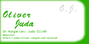oliver juda business card