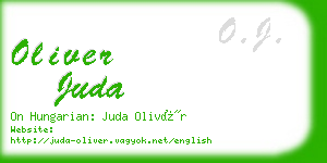 oliver juda business card